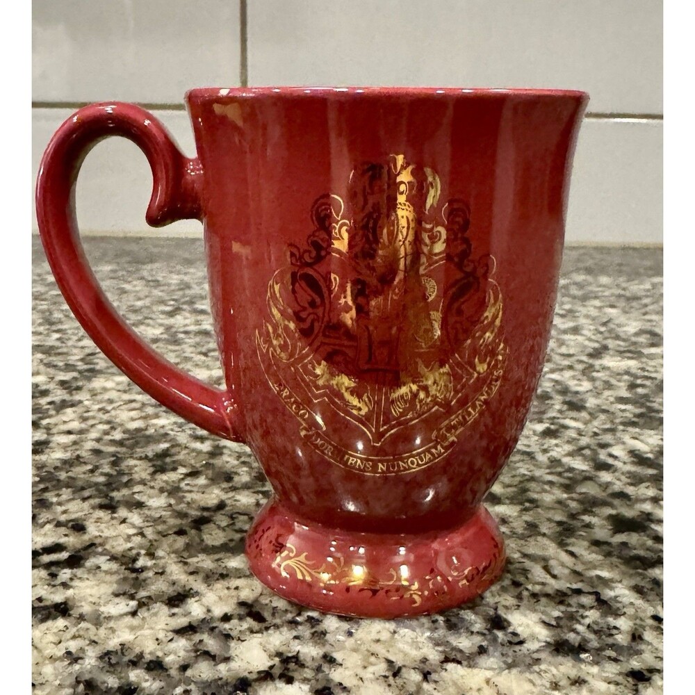 Paladone Harry Potter Hogwarts Crest Ceramic Coffee Mug Burgundy Gold 10oz